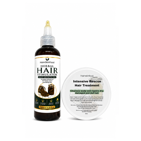 BUNDLE: Intensive Rescue Hair Treatment & Herbal Hair Stimulator